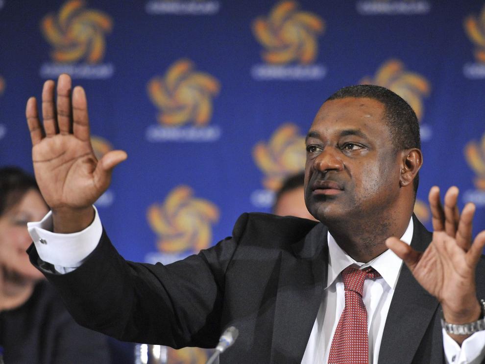 Uno de los arrestados, el presidente de la CONCACAF, Jeffrey Webb.