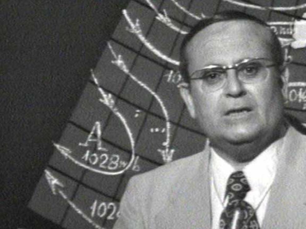 Mariano Medina es considerado el primer hombre del tiempo de los informativos españoles.