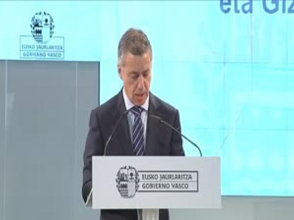 El lendakari Íñigo Urkullu