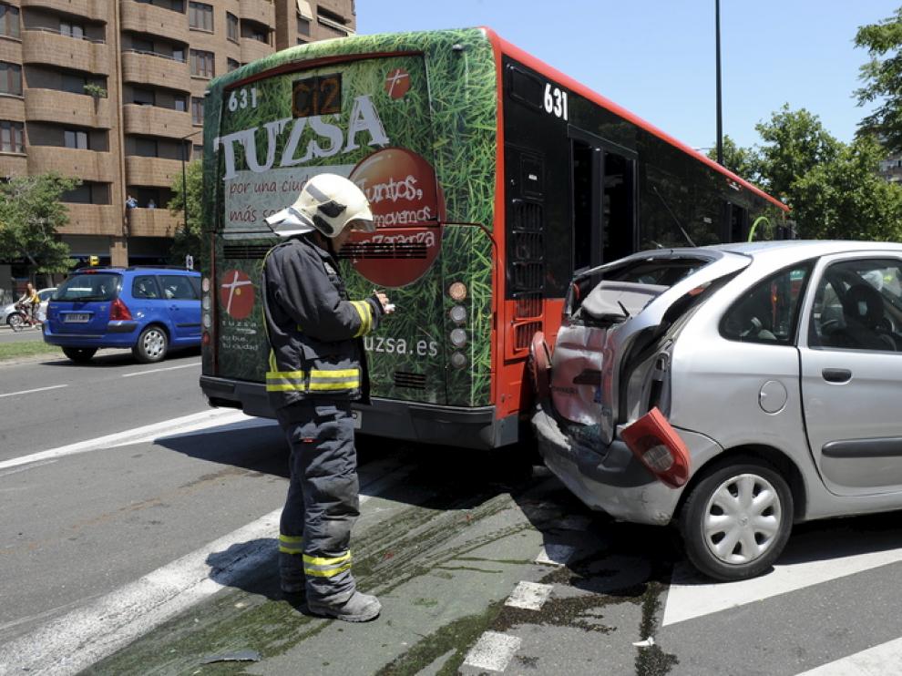 Los accidentes de tráfico repuntan por primera vez desde la Expo en Zaragoza