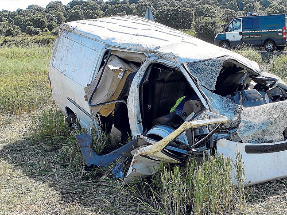 Accidente mortal ocurrido en 2010 en las inmediaciones de Ólvega.