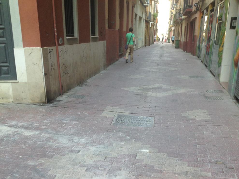 La calle San Agustín es una de las que tendrán el agua cortada este martes.