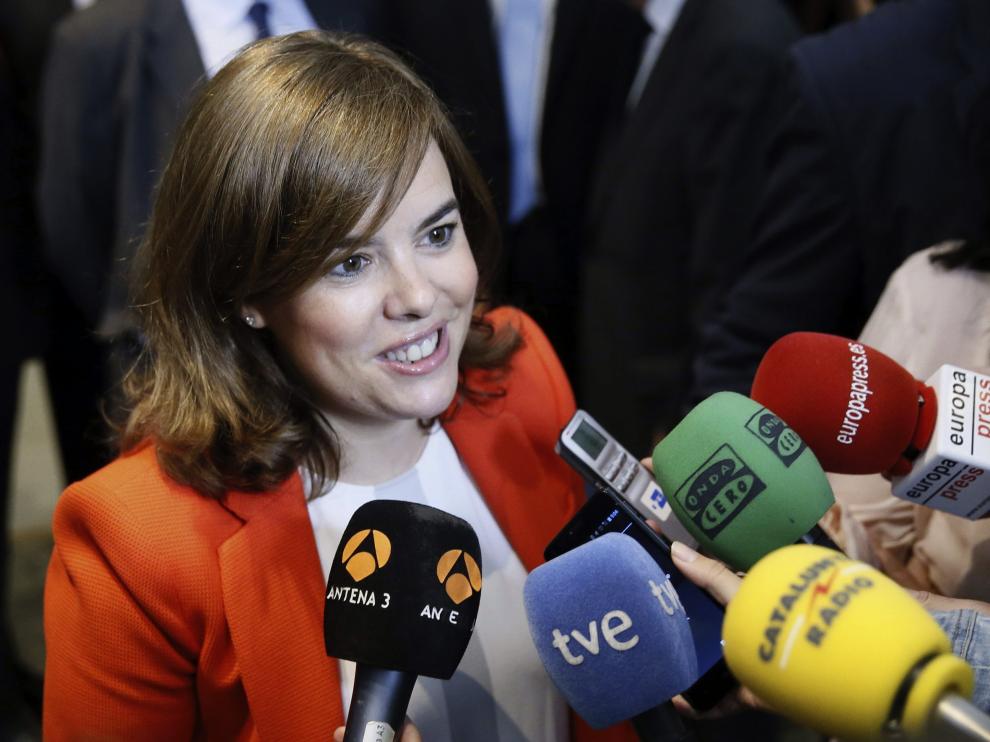 Soraya Sáenz de Santamaría en la III Cumbre de Internacionalización.