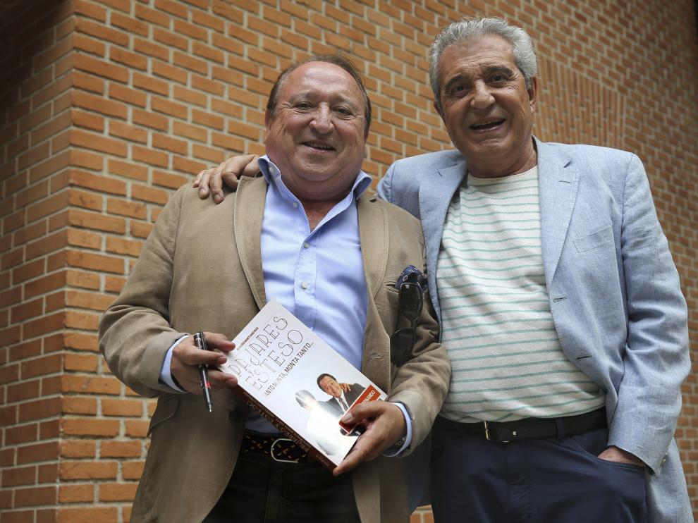 Fernando Esteso y Andrés Pajares, este jueves en Madrid