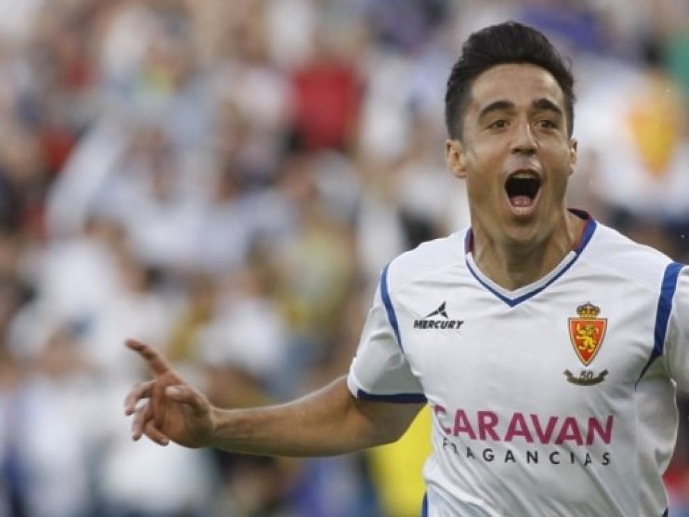Pedro celebra uno de los goles