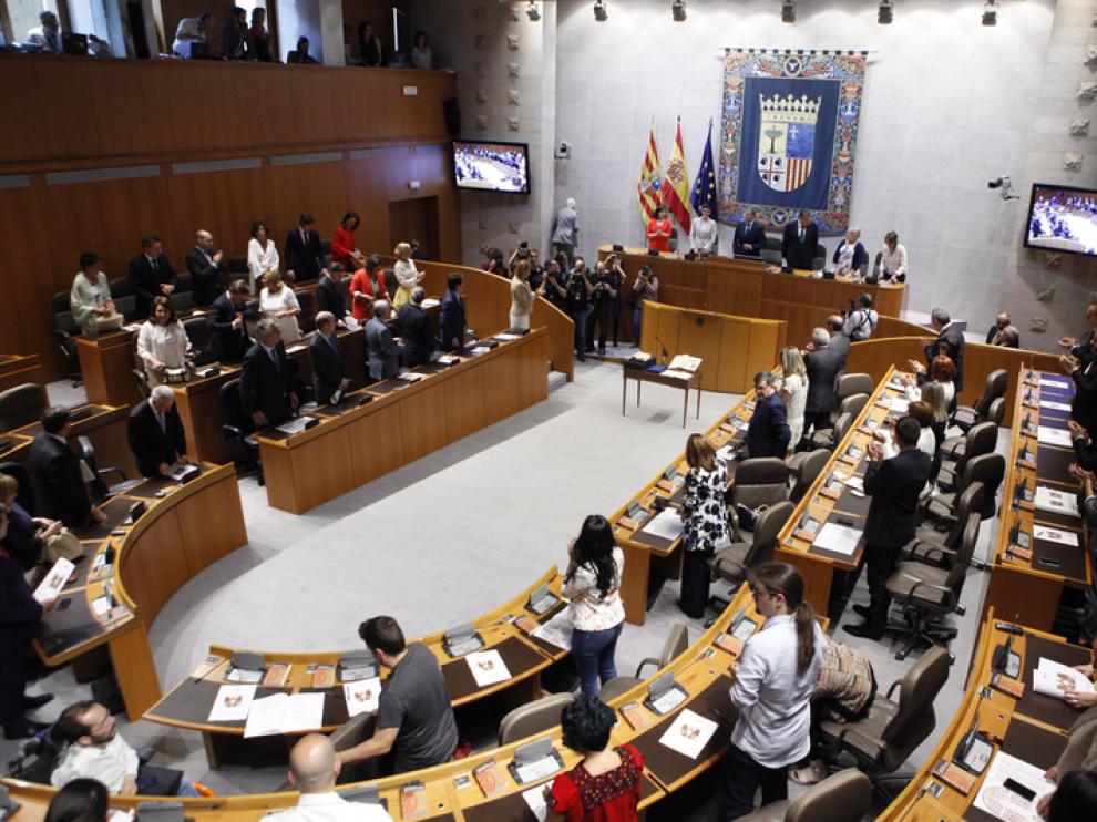 Una sesión constitutiva de las Cortes de Aragón.