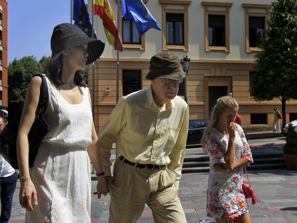 Woody Allen y Soon-Yi en Oviedo.