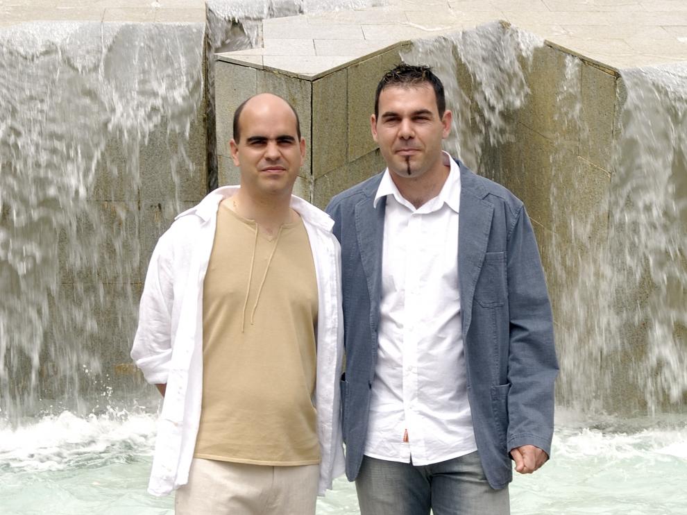 David y Juan, el día de su boda, en 2006