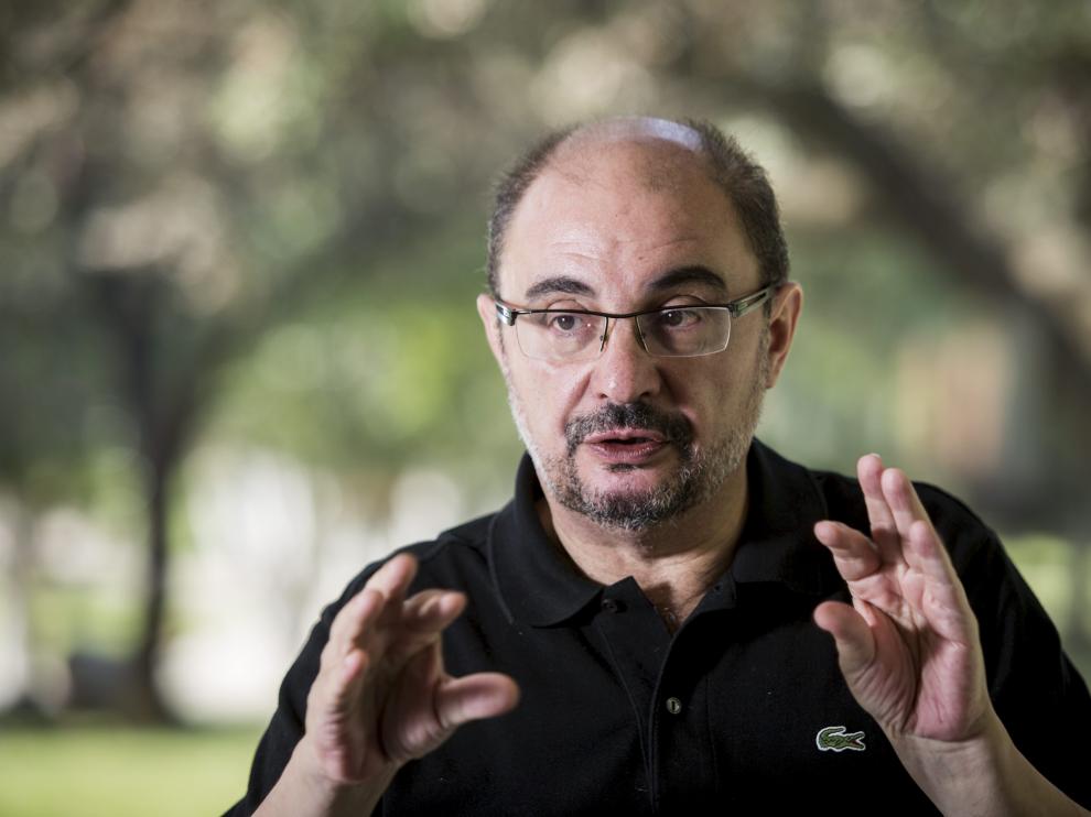 El presidente del Gobierno de Aragón, Javier Lambán