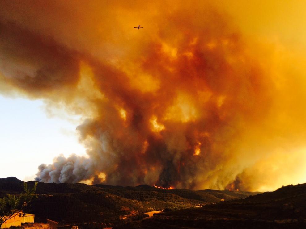 El incendio ha arrasado ya 8.000 hectáreas de monte y campos sin cosechar