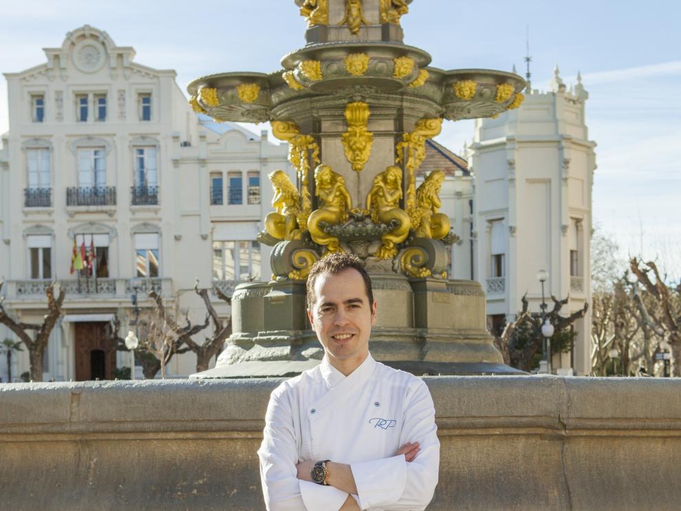 Rubén Pertusa en la Plaza de Navarra.