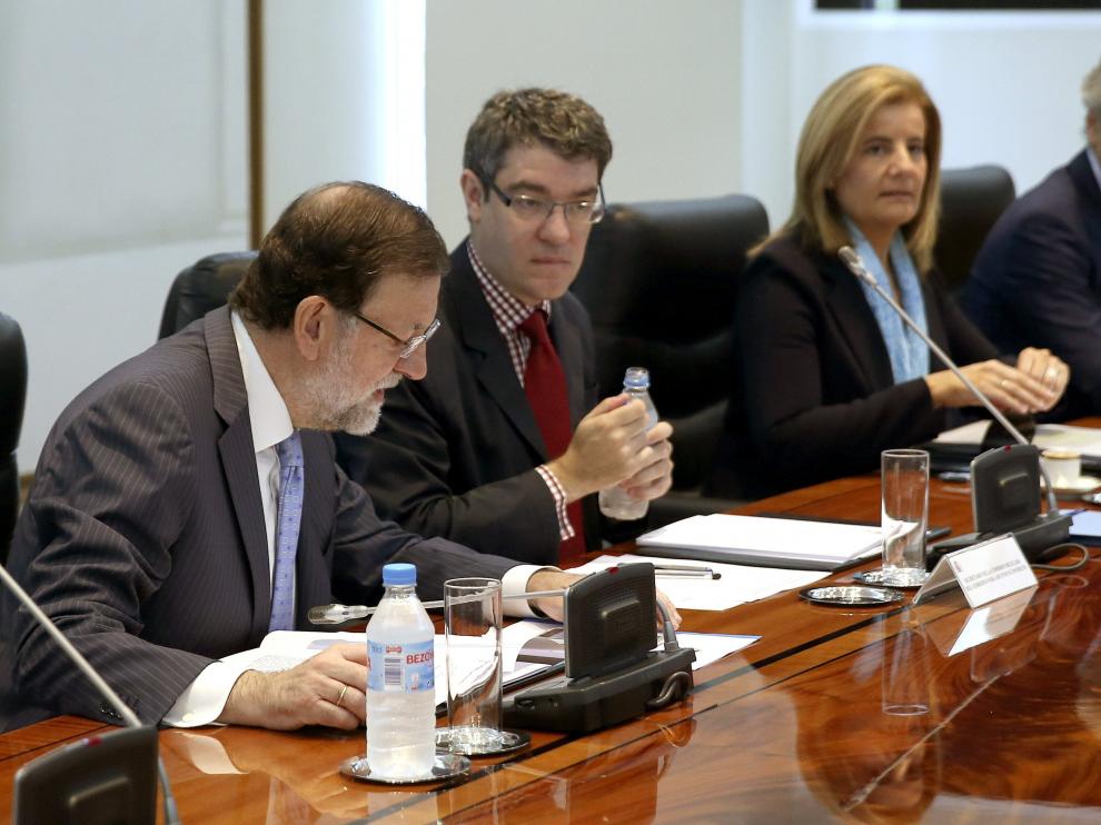 Rajoy y los ministros del área de económica analizan las consecuencias del resultado del referéndum griego.