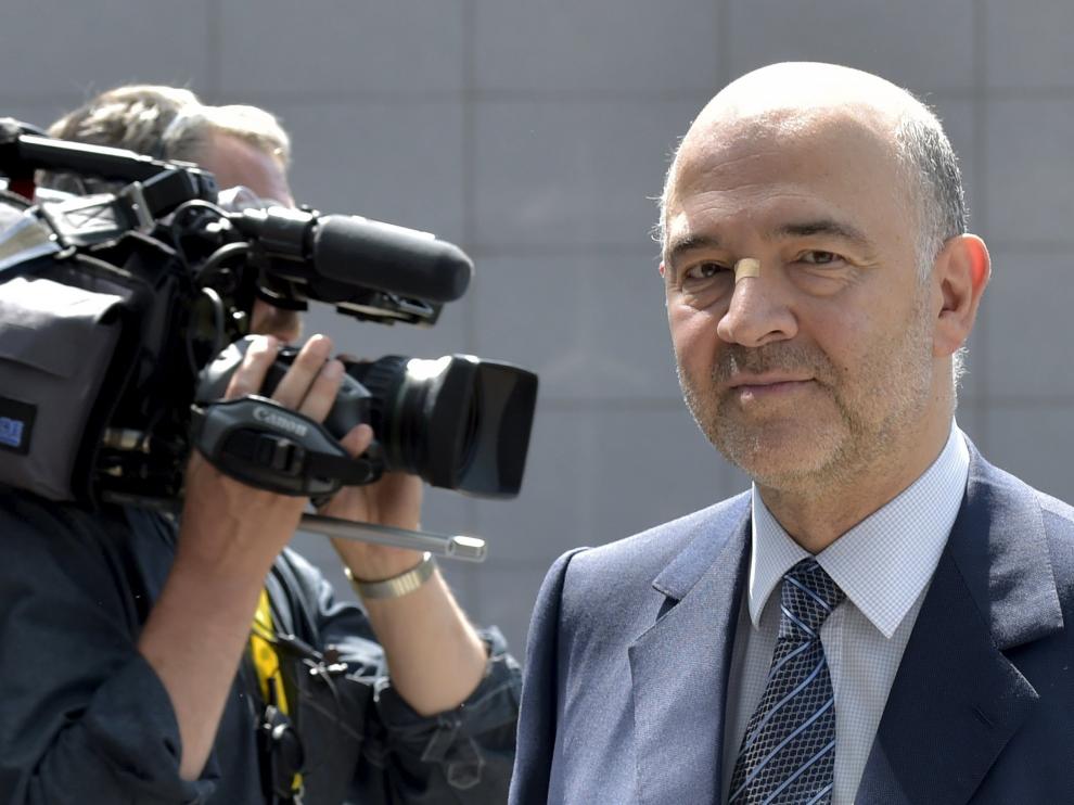 Moscovici llega al encuentro en Bruselas