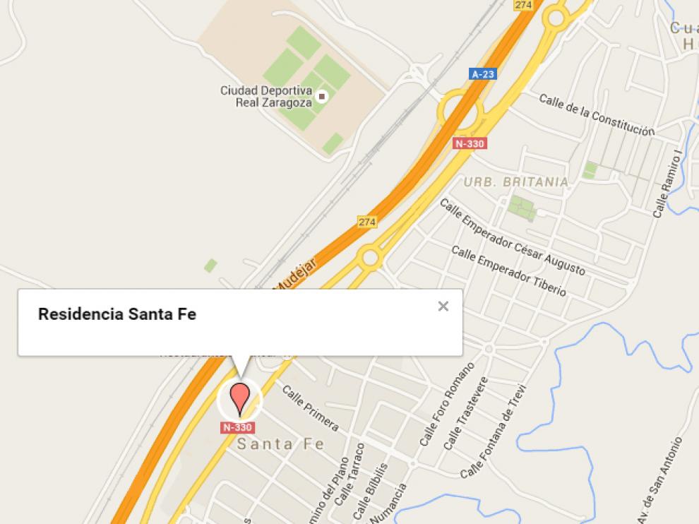 Localización de la residencia