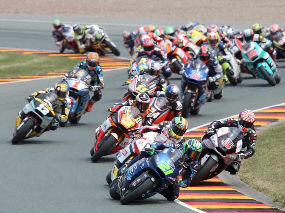 Una imagen de la carrera de Moto2