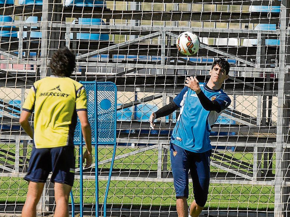 Bono, durante el entrenamiento de ayer por la mañana.