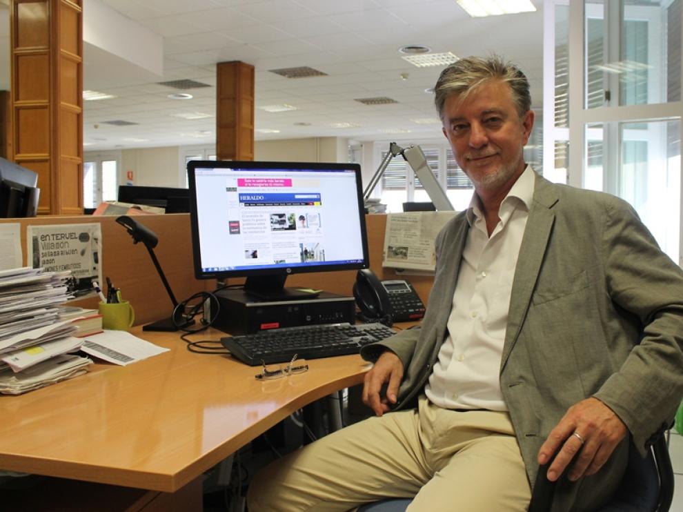 Pedro Santisteve, en la redacción de Heraldo.es