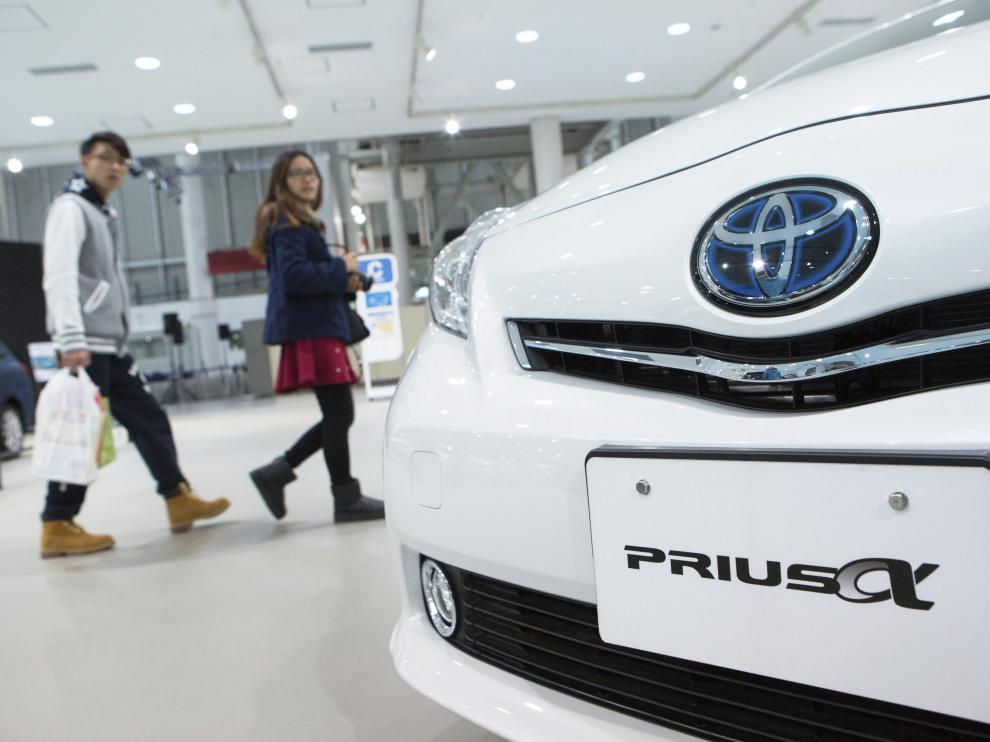 Toyota Prius expuesto en la feria de Tokio, en abril pasado.