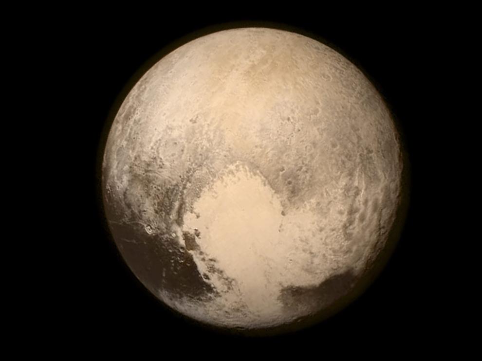 Una imagen de Plutón tomada desde la nave espacial 'New Horizons'.