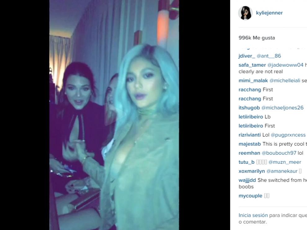 Fotograma del provocativo vídeo que Kylie Jenner subió a Instagram