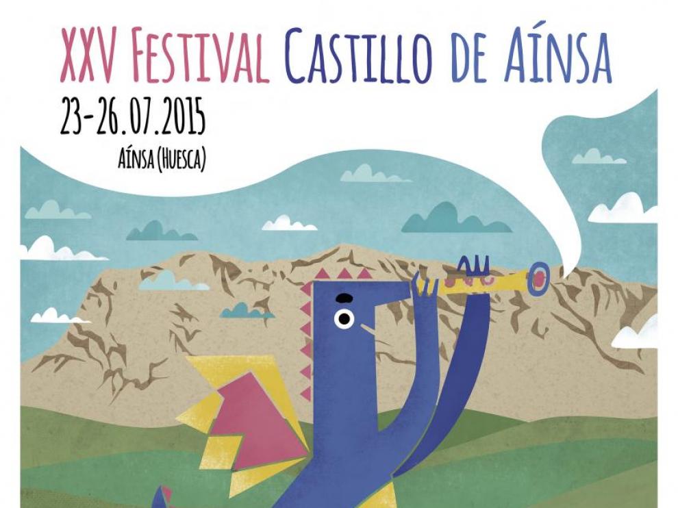 Cartel del Festival Internacional Castillo de Aínsa.
