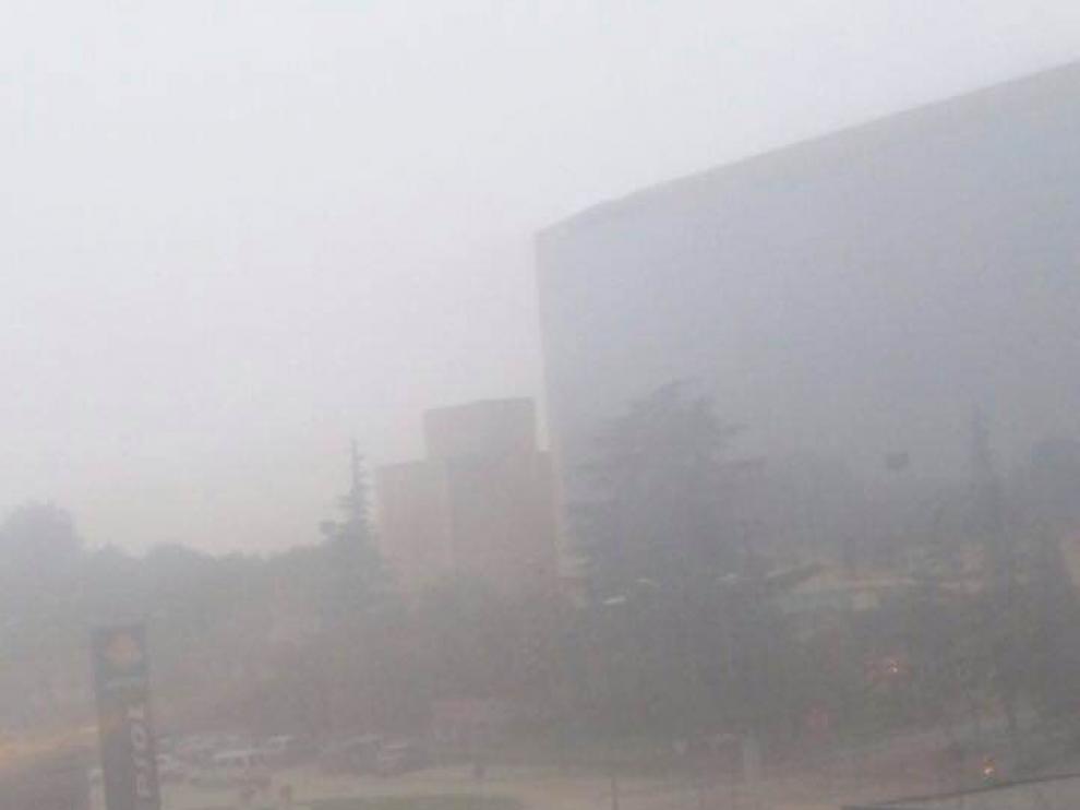 Imagen de la tormenta de Huesca