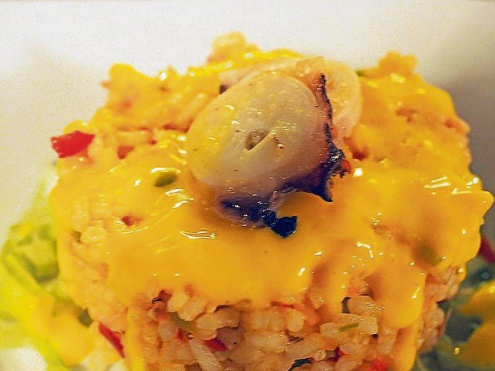 Ensalada de arroz.
