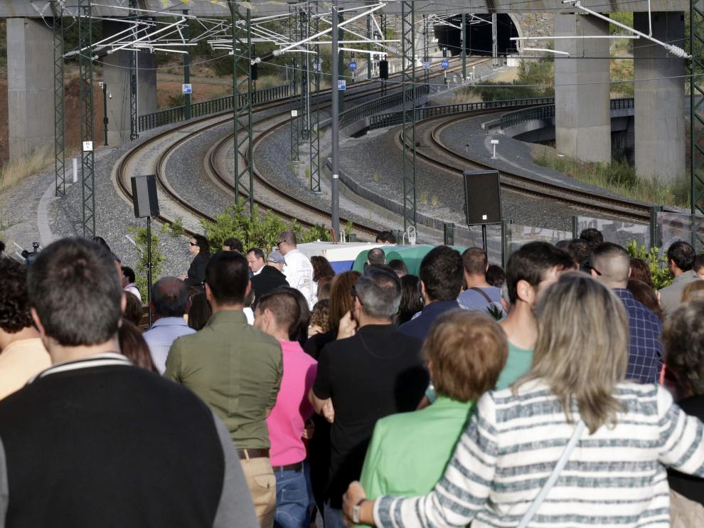 Homenaje a las víctimas del accidente