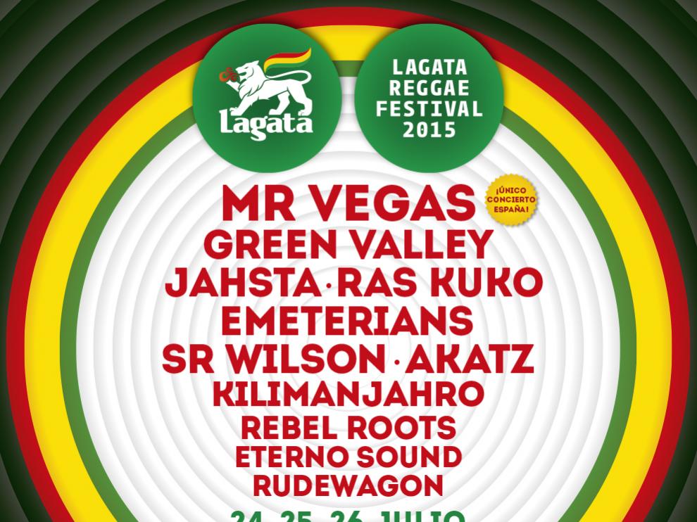 Cartel del Lagata Reggae Festival 2015.