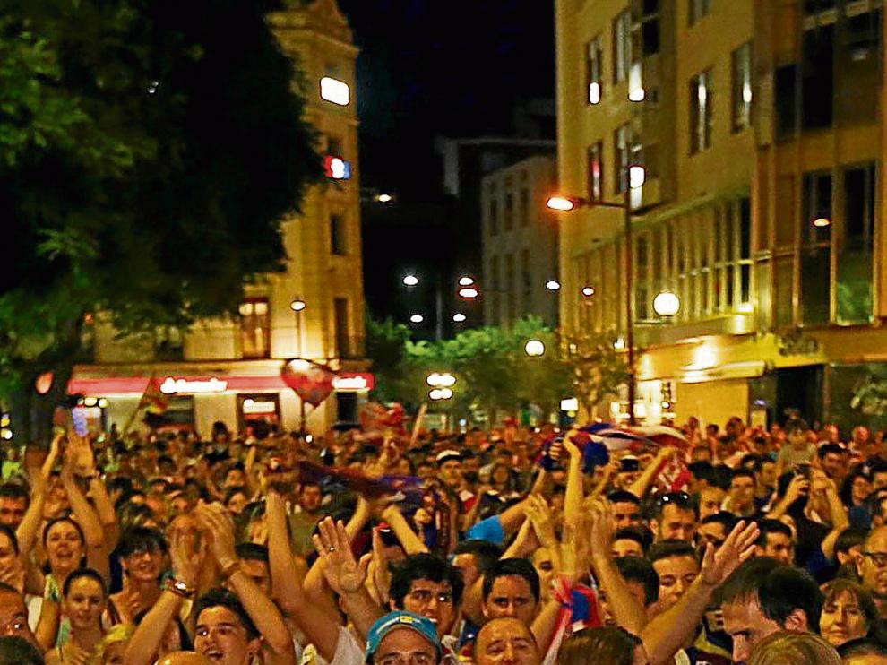 Huesca rebosa alegría