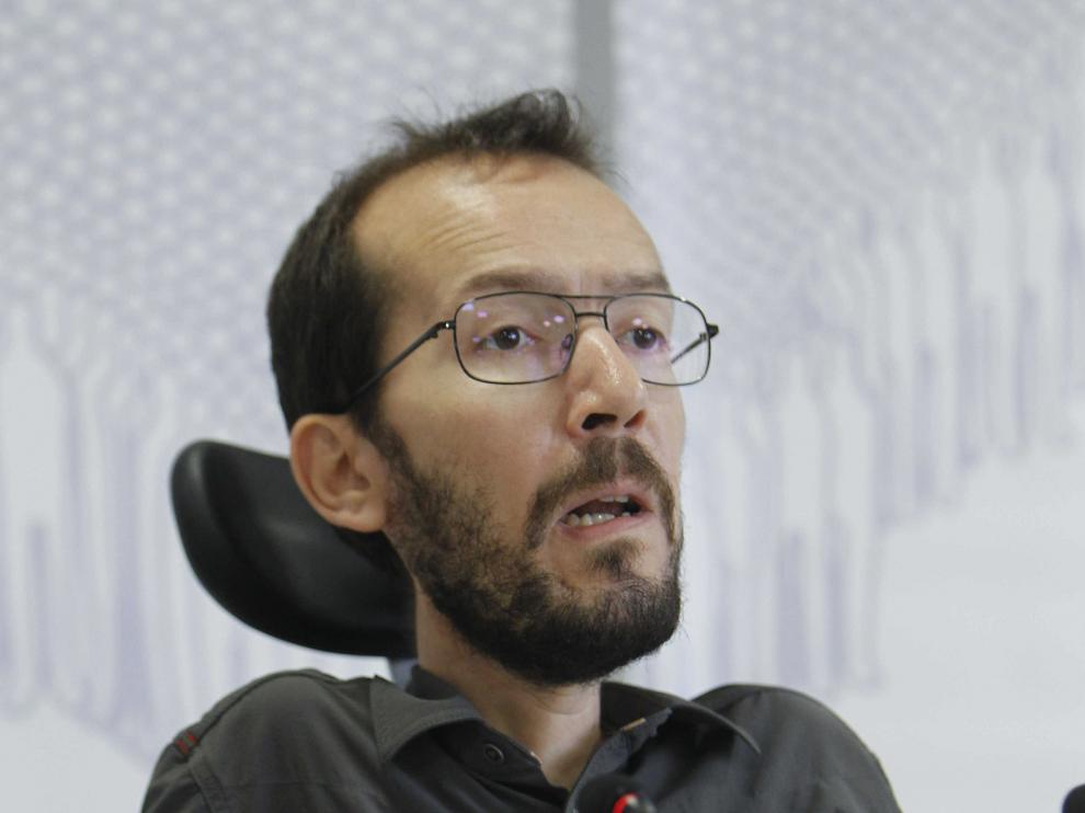El secretario general en Aragón de Podemos, Pablo Echenique.