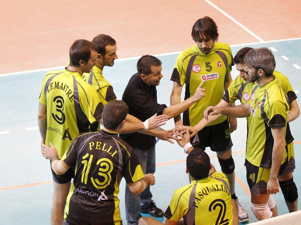 ?El Club Voleibol Zaragoza, en su última temporada en la Superliga