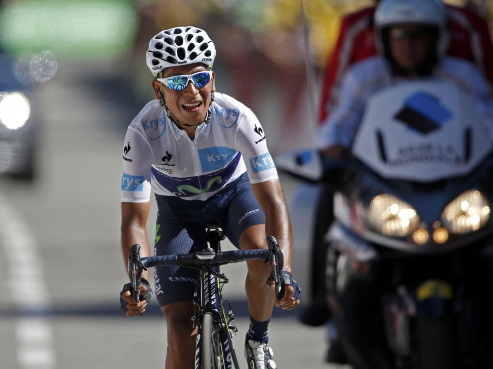 Nairo Quintana, durante la etapa de este sábado