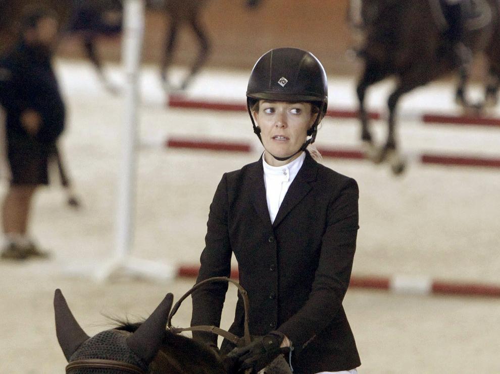 Marta Ortega durante el Trofeo Longines.
