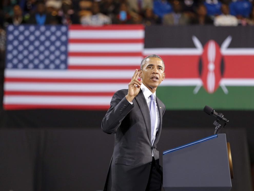 Obama, durante su discurso