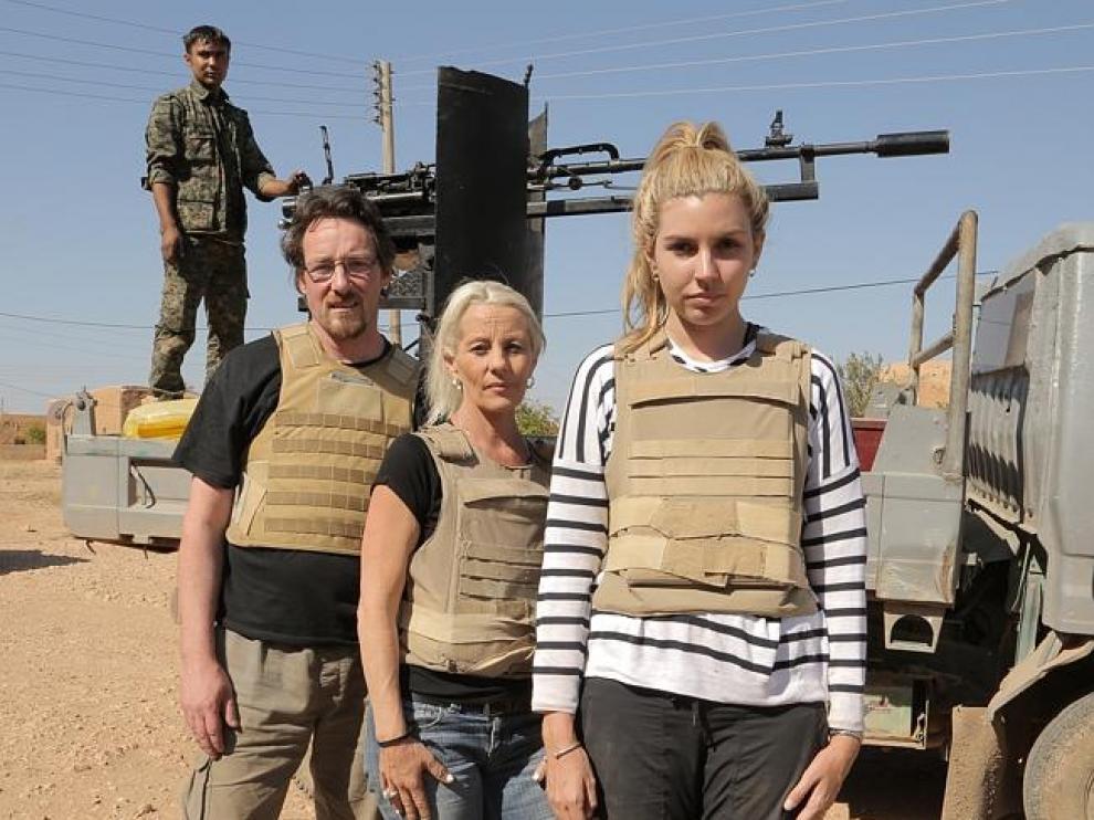 Andrew, Kim y Nicole son los tres participantes del 'reality' que estuvieron en el frente de Siria
