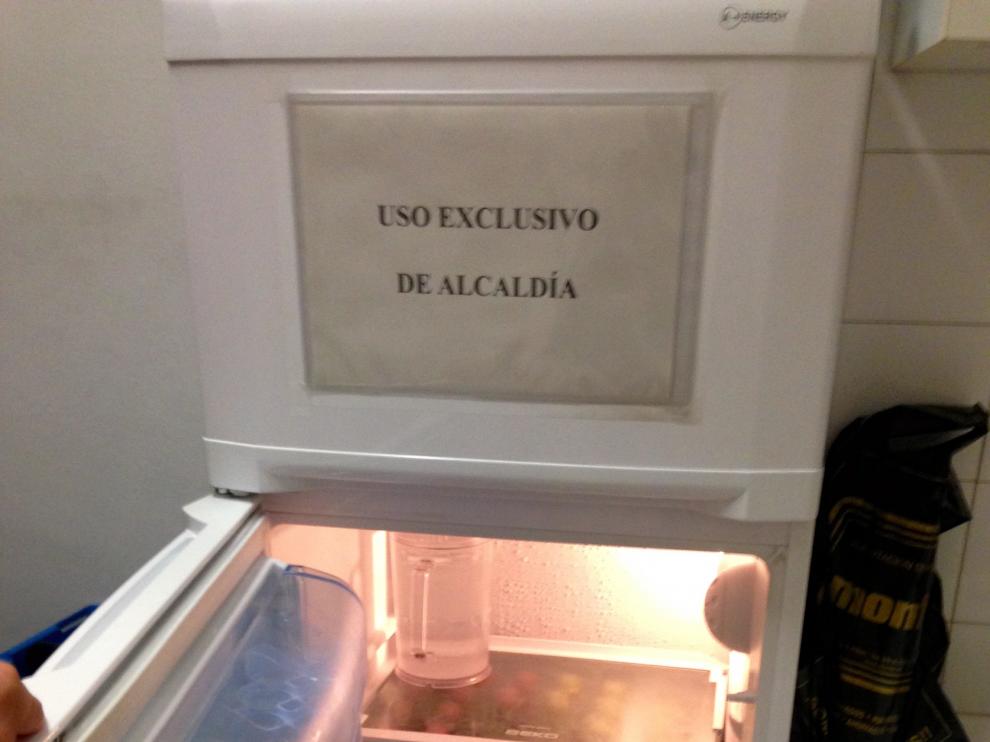 Foto de la nevera de Alcaldía.