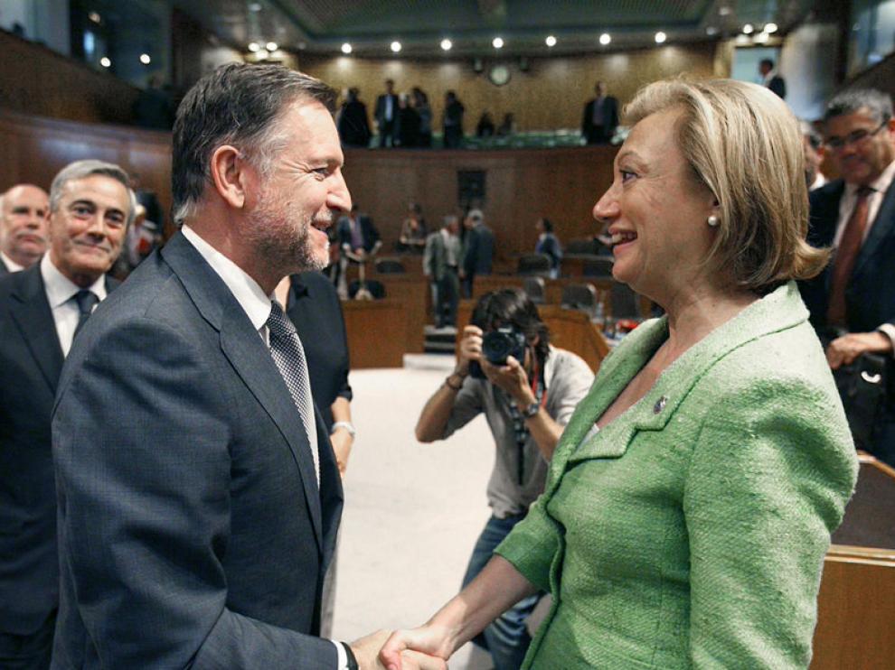 Marcelino Iglesias y Luisa Fernanda Rudi