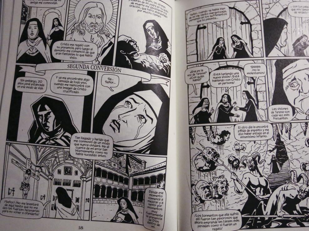 Una imagen del cómic de Santa Teresa de Jesús