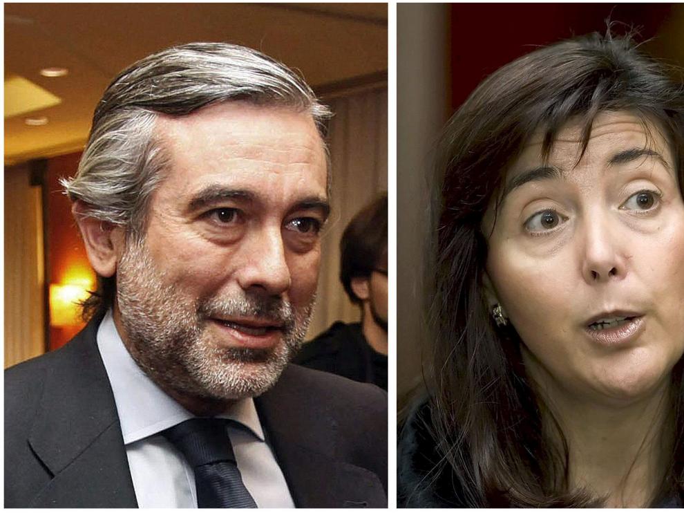 Los magistrados Enrique López y Concepción Espejel.