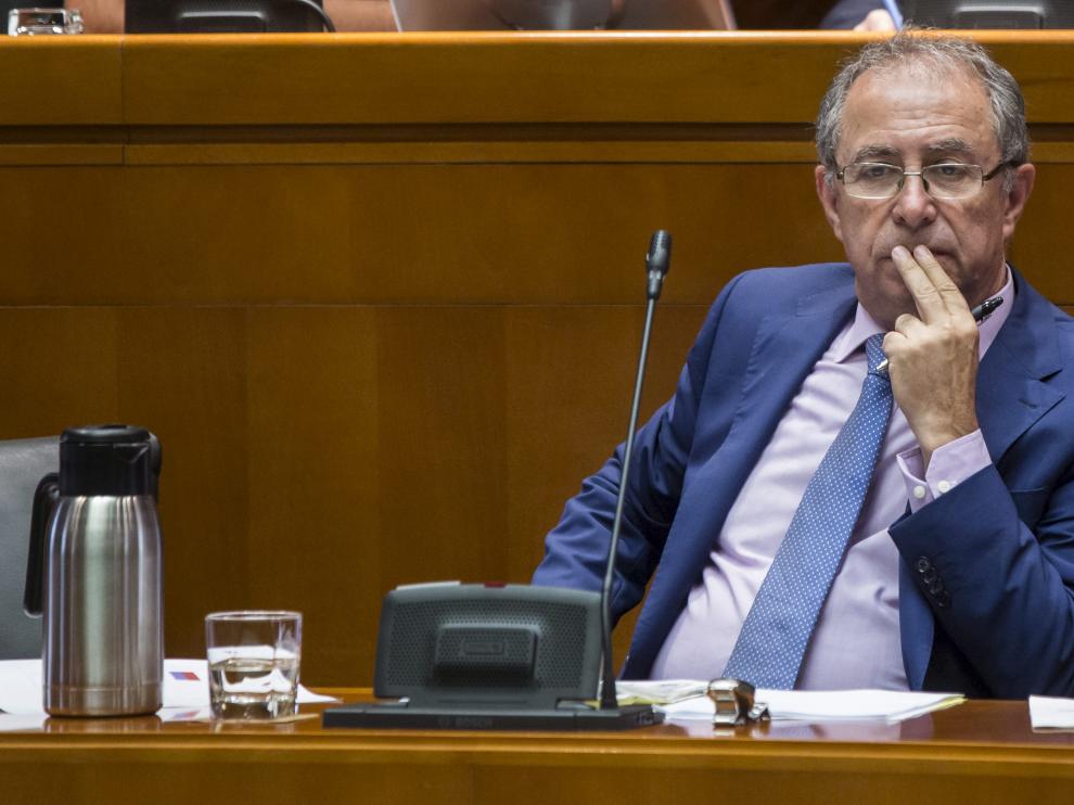 El consejero de Hacienda y Administración Pública del Gobierno de Aragón, Fernando Gimeno.