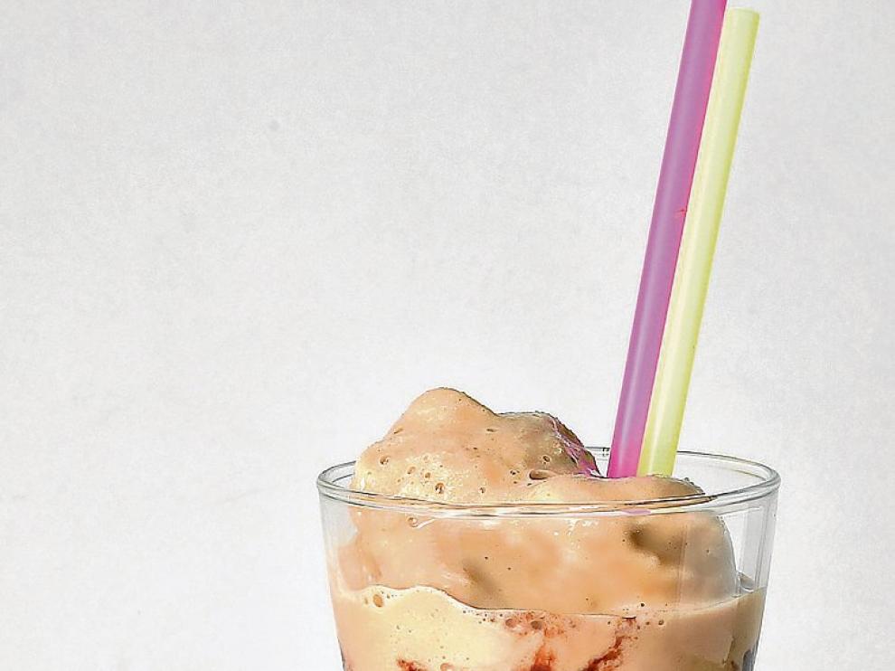 Café frappé que prepara Víctor Bolea en El Criollo.