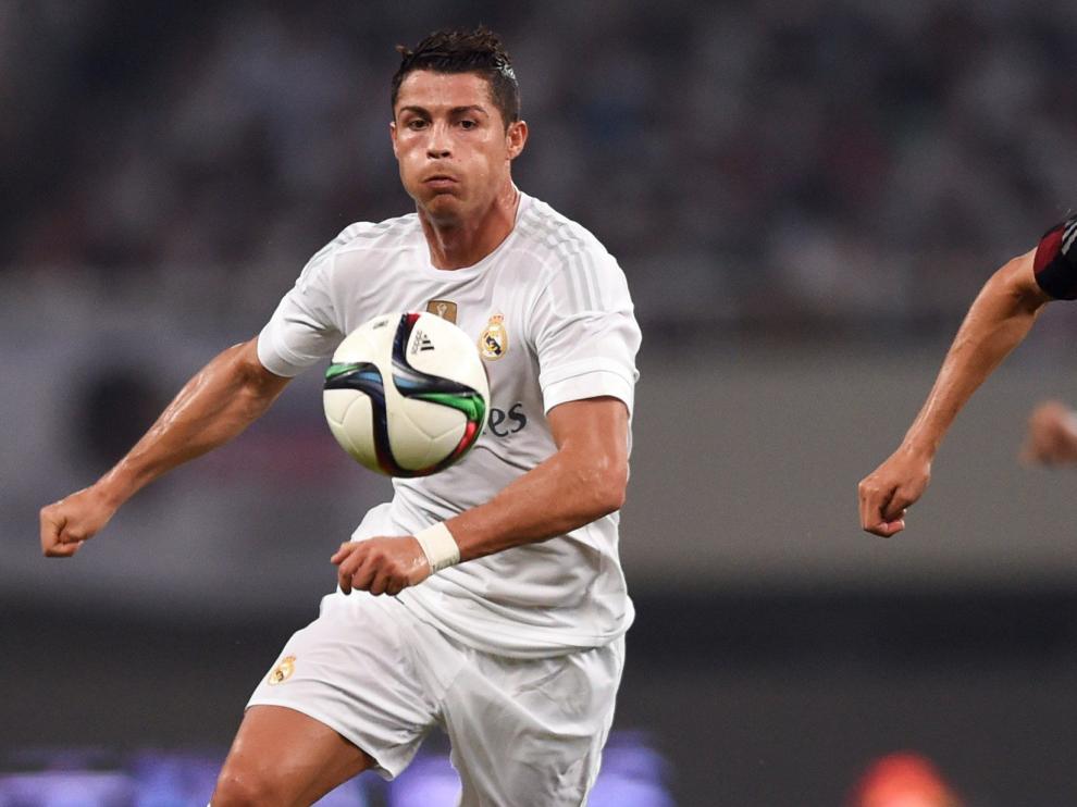Cristiano Ronaldo, durante el duelo contra el Milan