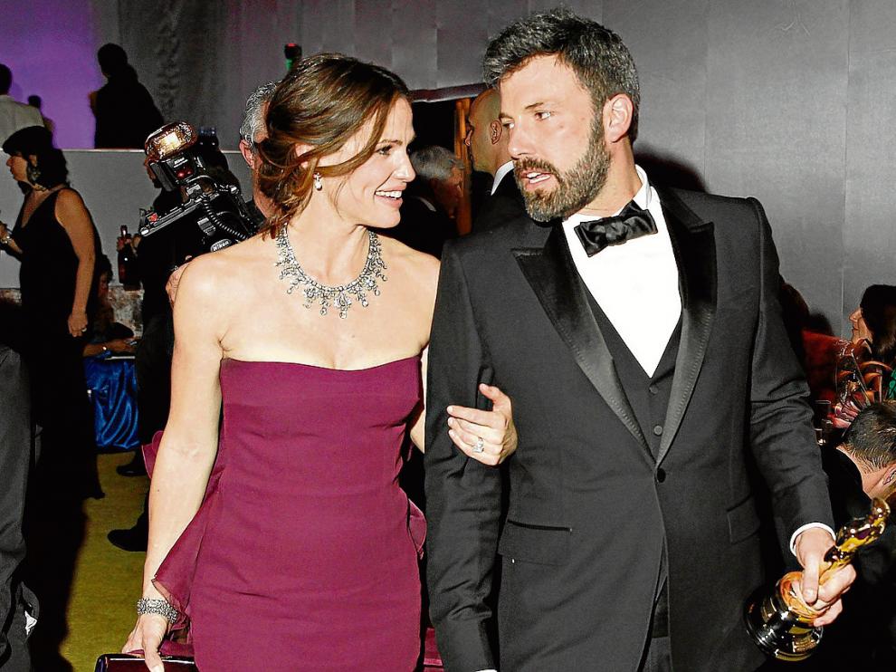 La pareja, durante de la ceremonia de los premios Óscar en 2013.