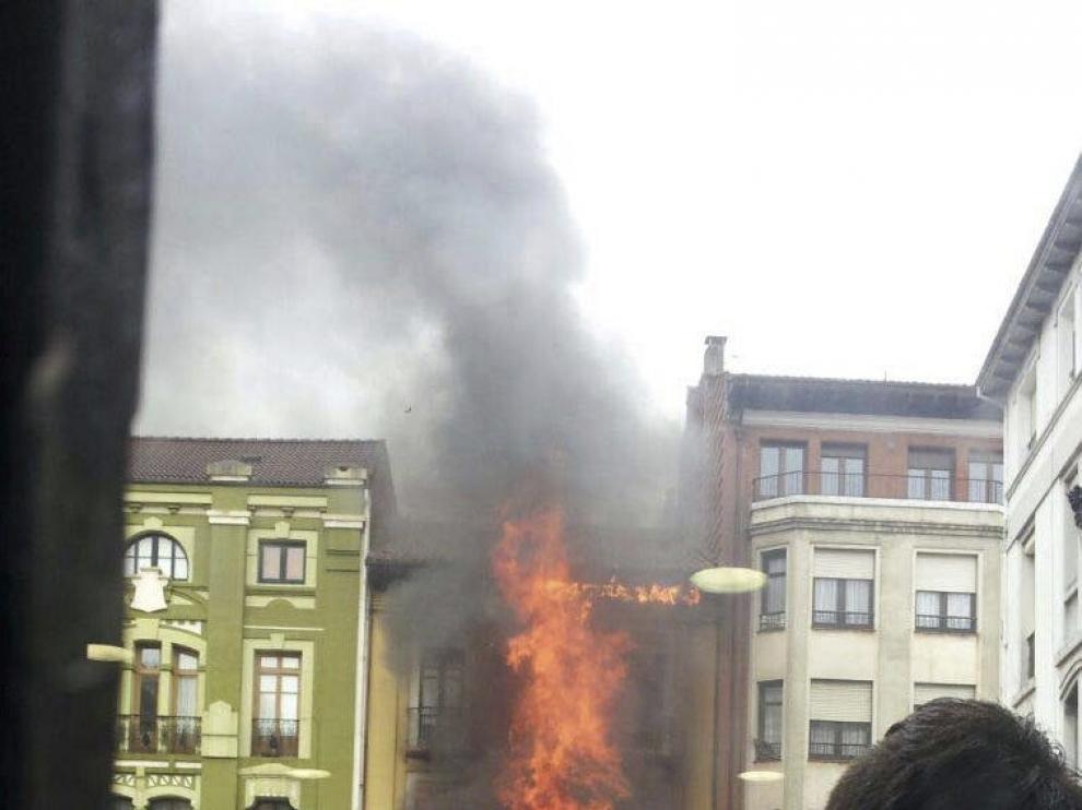 Incendio en Ribadesella