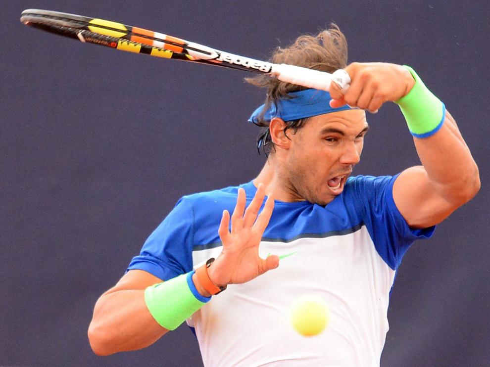 El tenista Rafa Nadal durante su participación en el torneo de Hamburgo.