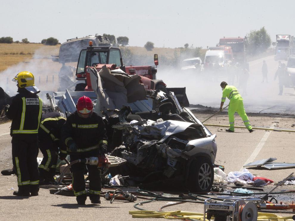Accidente de tráfico en Zamora.