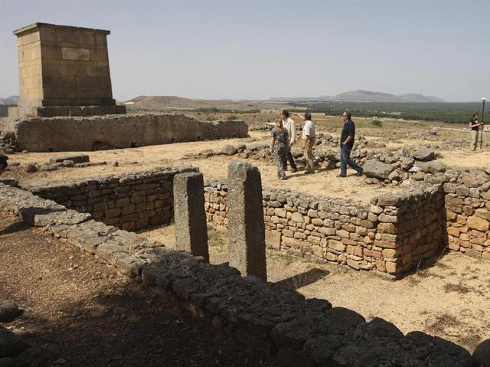 Yacimiento de Numancia, donde este lunes se ha presentado el proyecto "Analíticas, dibujo y reconstrucciones en 3D de estructuras de Numancia".