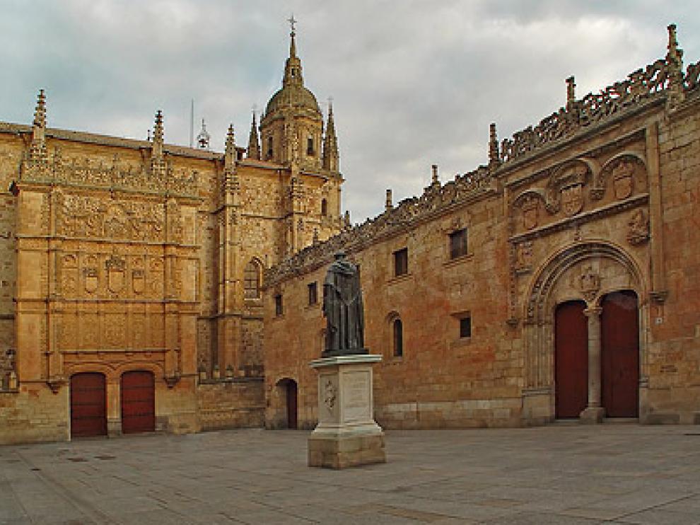 Fachada de la Universidad de Salamanca.