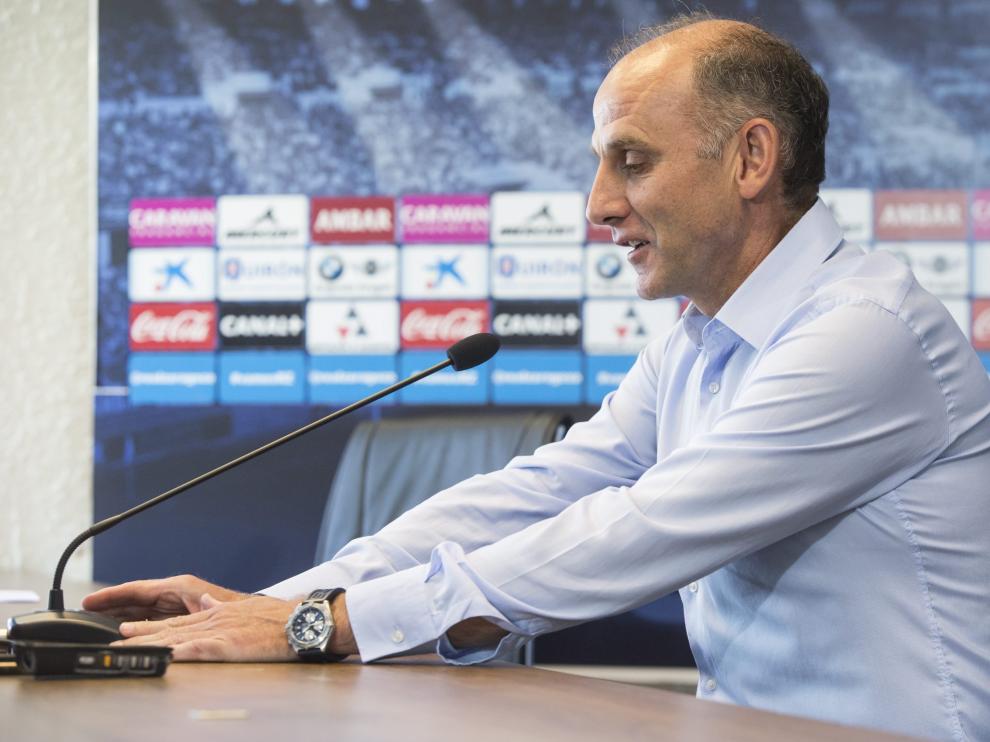 Martín González, durante una rueda de prensa